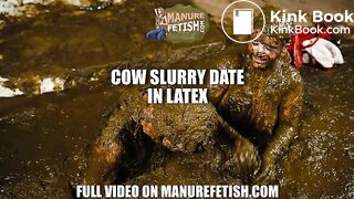 Cow Slurry Date in Latex, ScatKings.com Scat Porn 6 ScatKings.com Scat Porn