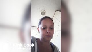 FoxyJ - Selfie pissing and shitting hard turd on the floor, ScatKings.com Scat Porn 5 ScatKings.com Scat Porn